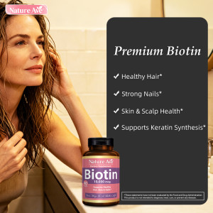 Biotin 10,000 mcg, 90 Caps Biotin 10,000 mcg, 90 Caps