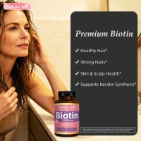 Biotin  10,000 mcg, 90 Caps